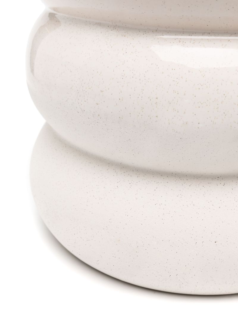 White Chubby Ceramic Stool