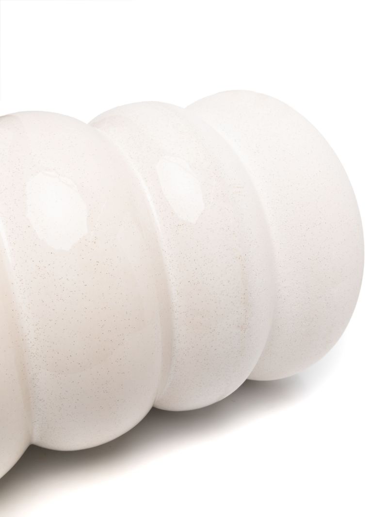 White Chubby Ceramic Stool