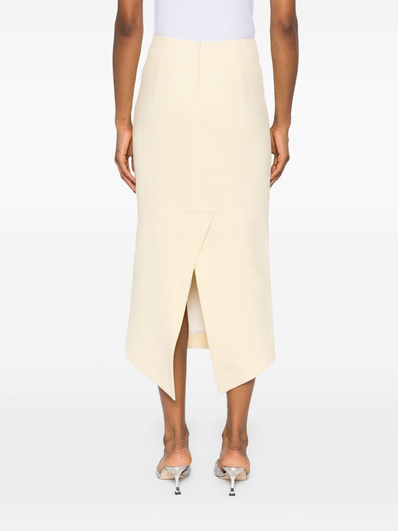 Yellow Thalia Crystal-embellished Skirt