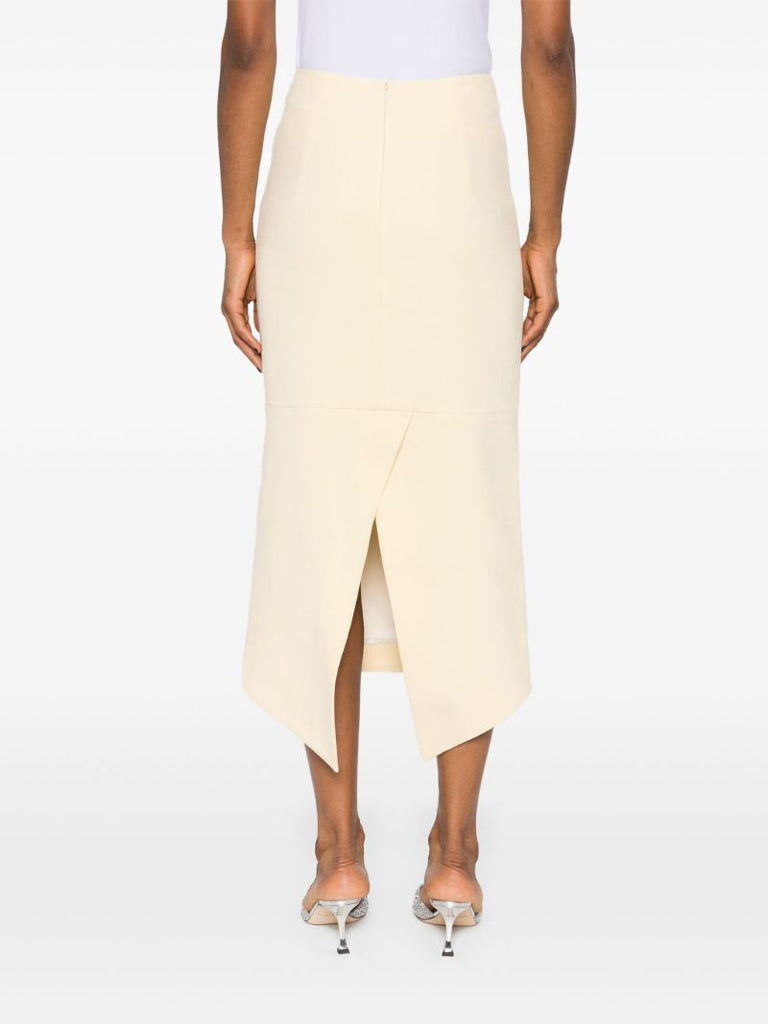 Yellow Thalia Crystal-embellished Skirt