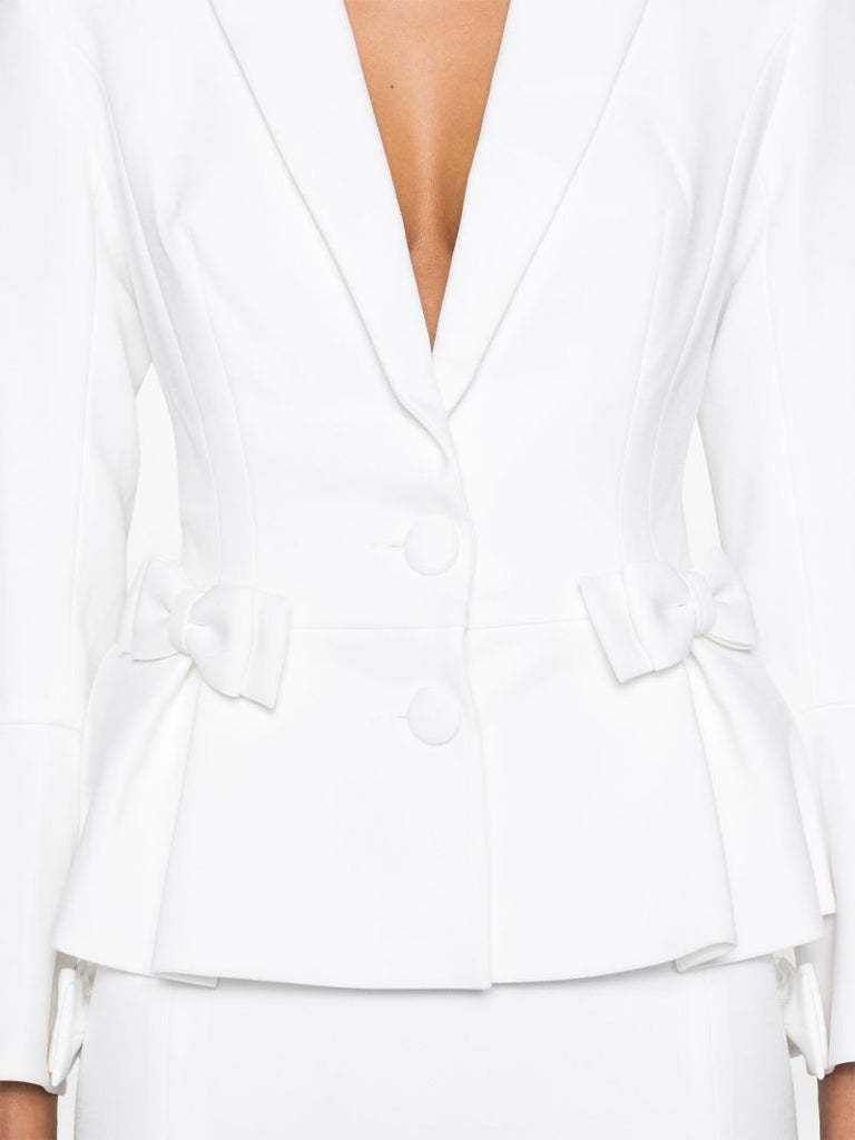 White Sanna Silk Blazer