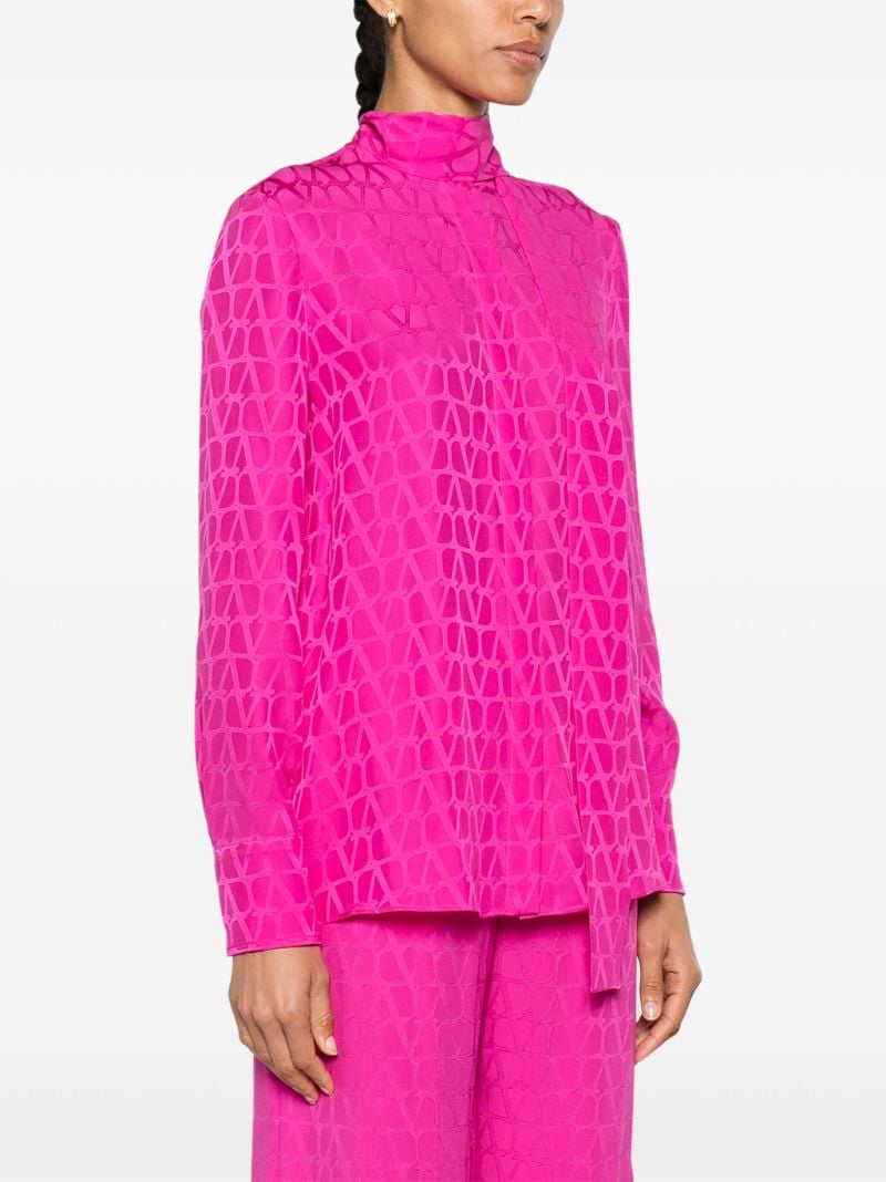 Pink Toile Iconographe Silk Blouse