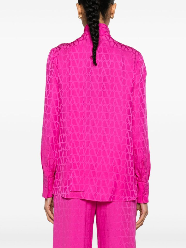 Pink Toile Iconographe Silk Blouse