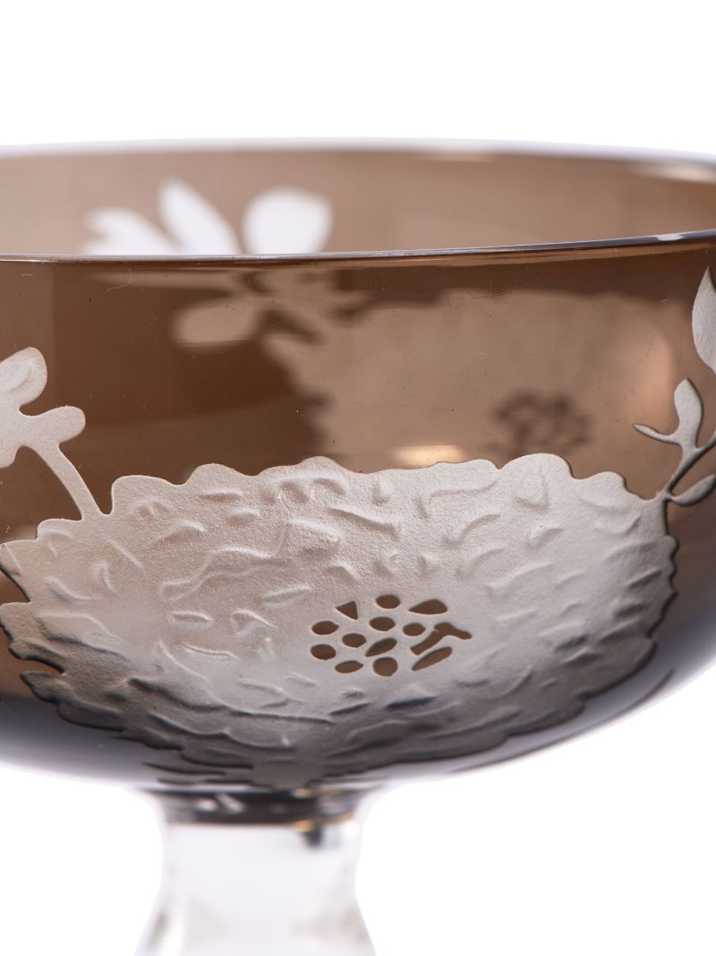 Multicolour Peony Coupe Glass Set