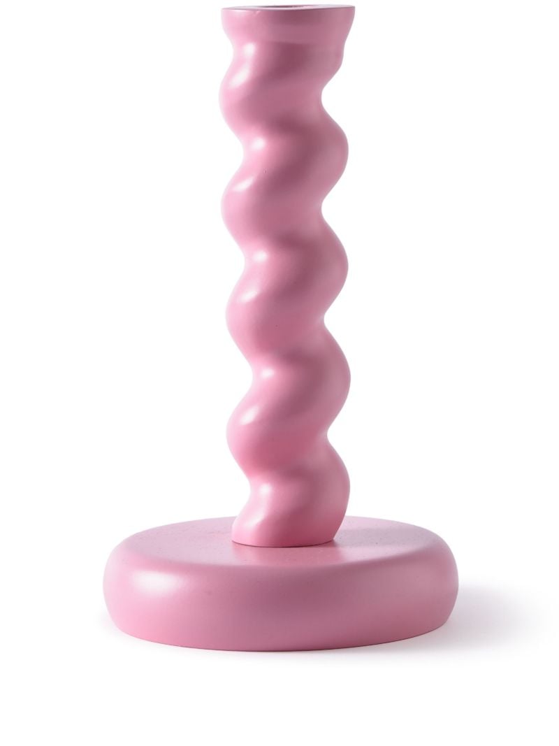 Pink Twister Candle Holder