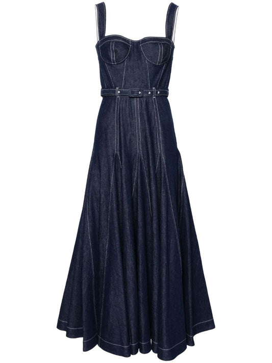 Blue Huang Midi Denim Dress