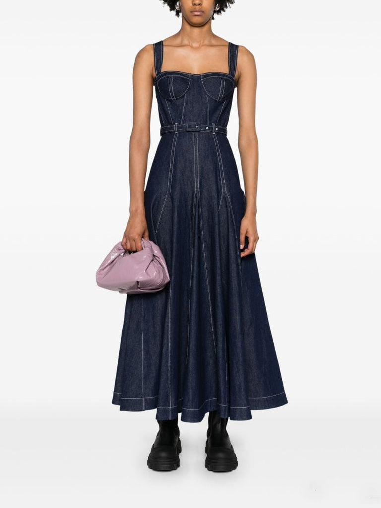 Blue Huang Midi Denim Dress