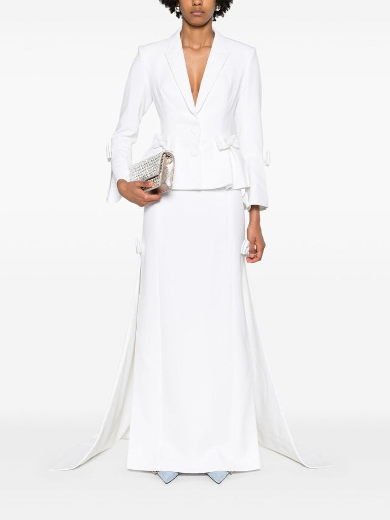 White Sabina Floor-length Skirt