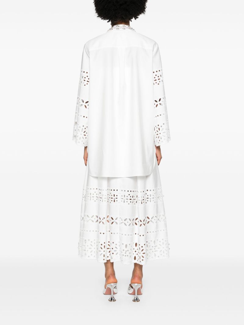 White Logan Embellished Shirt