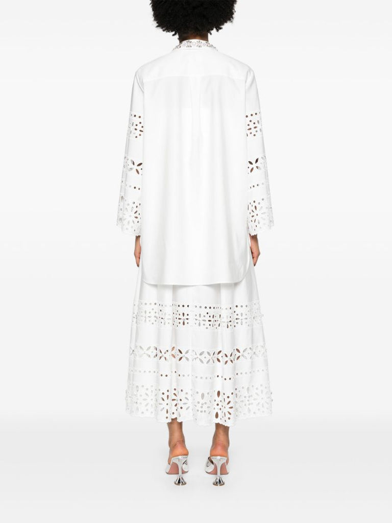 White Logan Embellished Shirt
