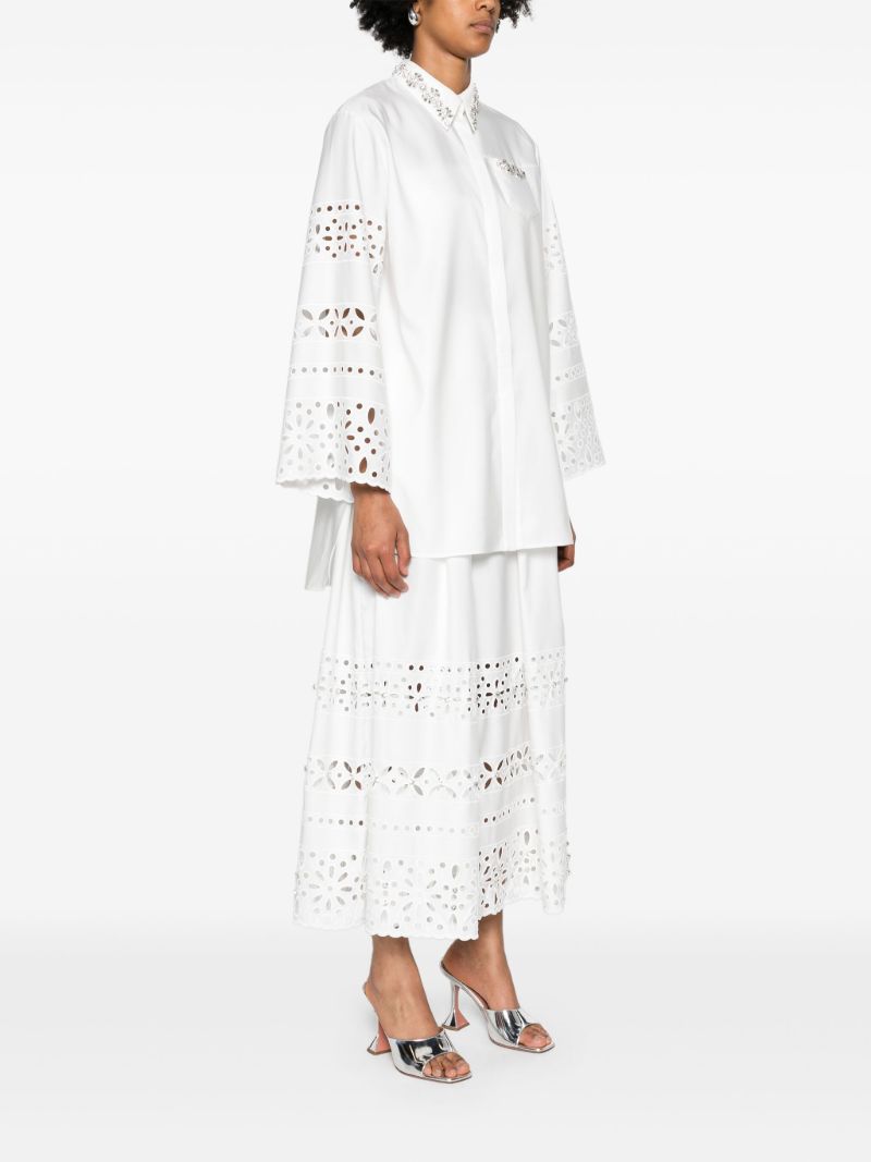 White Logan Embellished Shirt