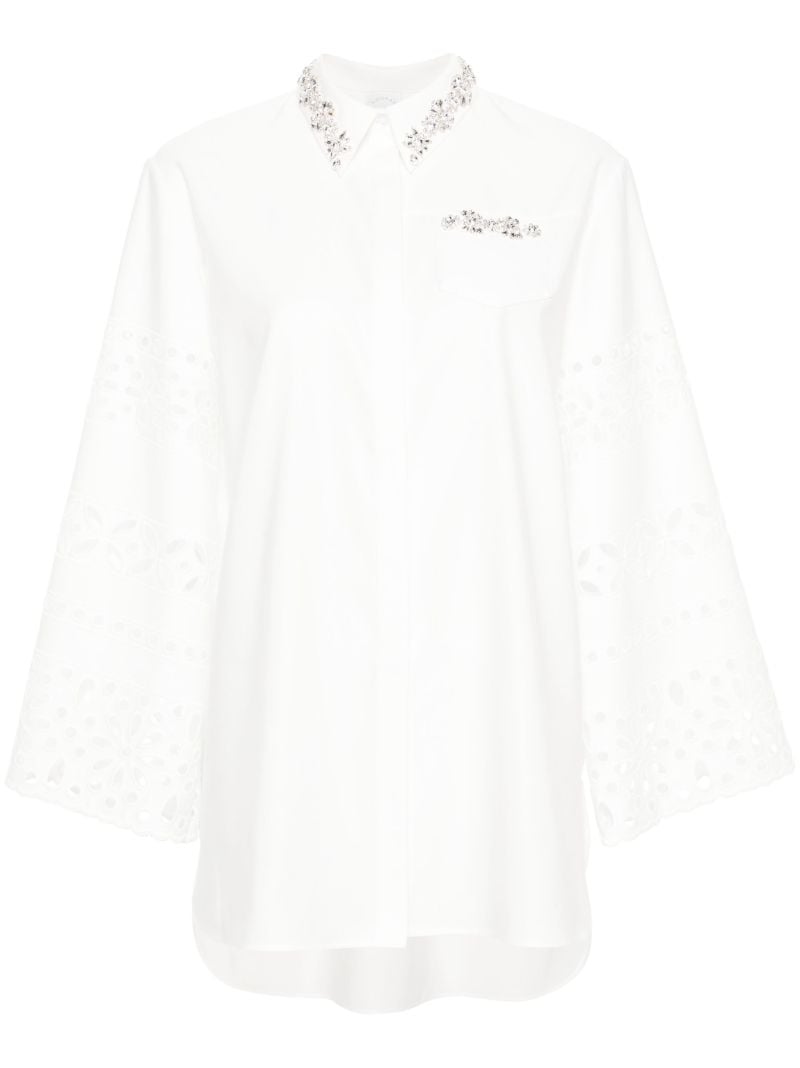 White Logan Embellished Shirt