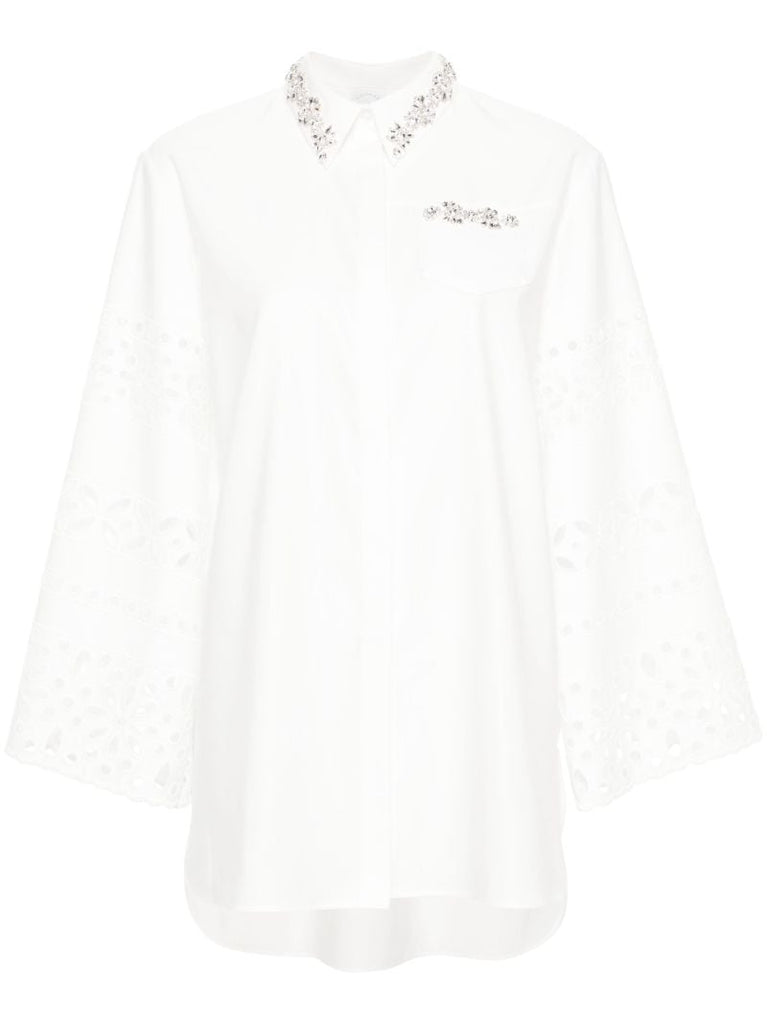White Logan Embellished Shirt