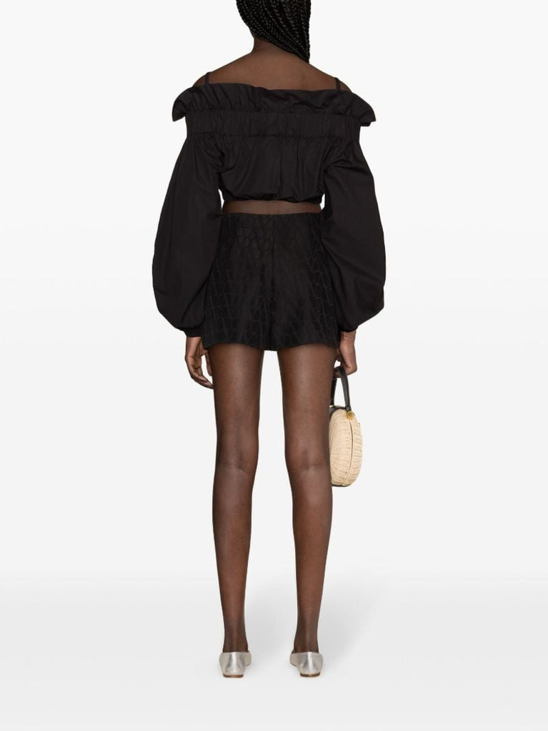 Black Toile Iconographe Jacquard Shorts