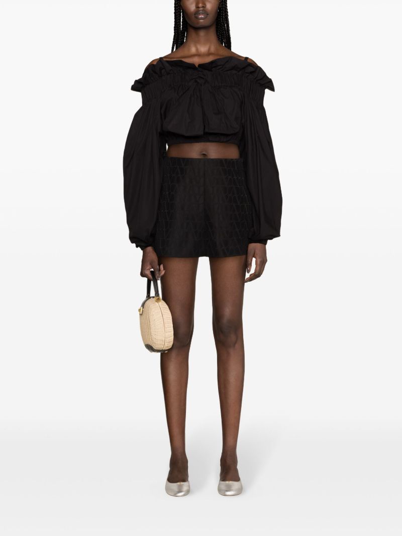 Black Toile Iconographe Jacquard Shorts
