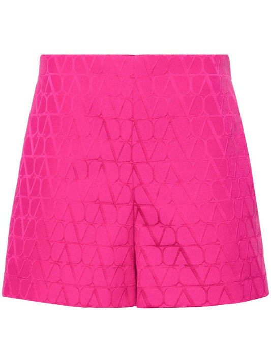 Pink Vlogo Jacquard Tailored Shorts