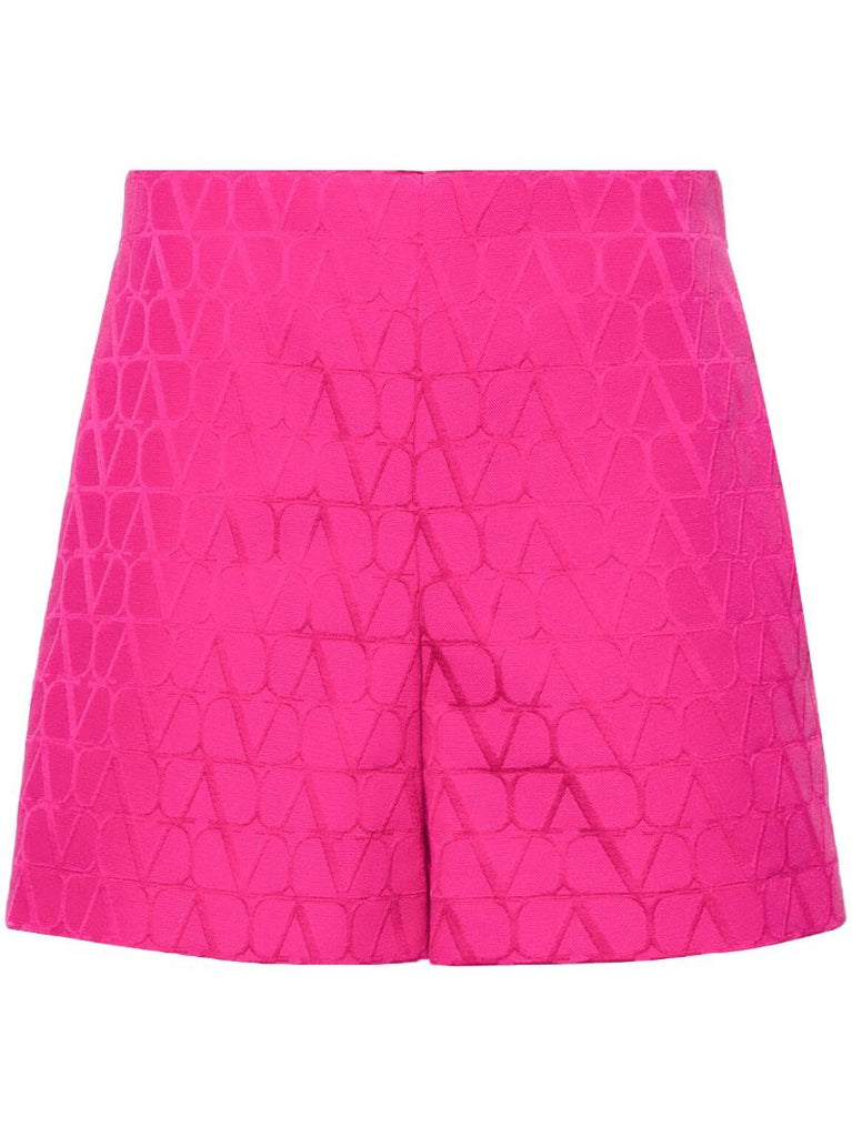 Pink Vlogo Jacquard Tailored Shorts