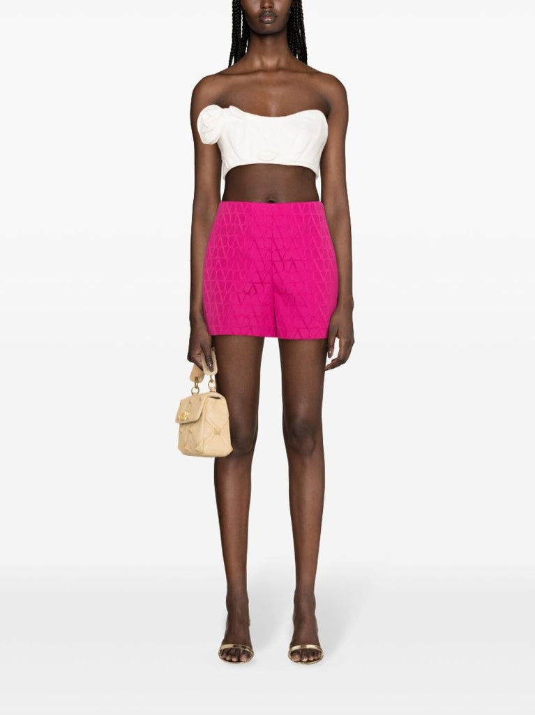 Pink Vlogo Jacquard Tailored Shorts