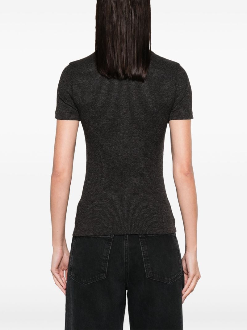 Grey Harri Fine-ribbed T-shirt