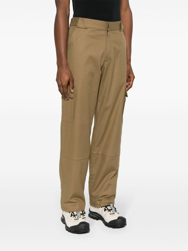 Neutral Shank Structured Cargo Pants