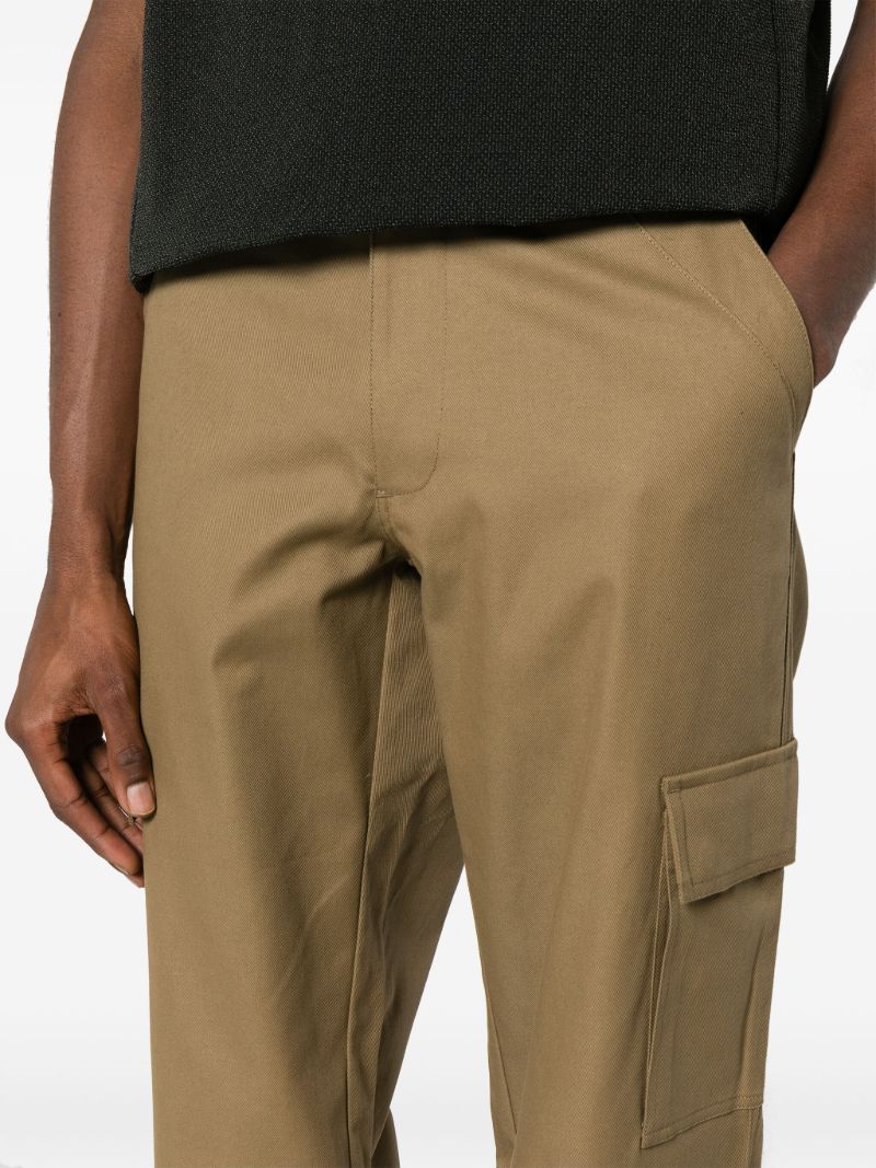 Neutral Shank Structured Cargo Pants