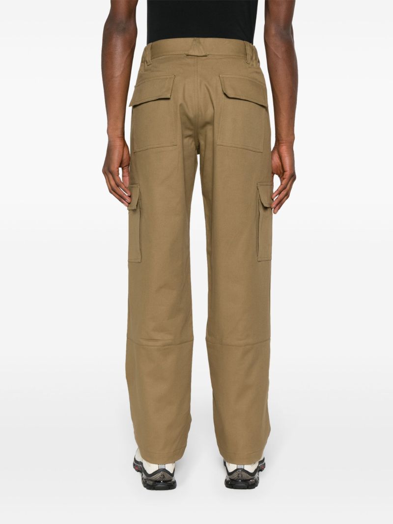 Neutral Shank Structured Cargo Pants