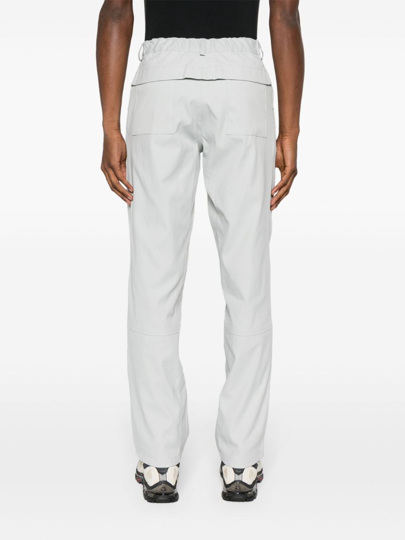 Grey Tech Canvas Trousers