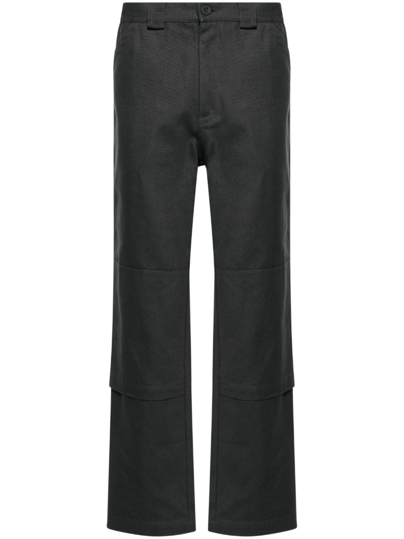 Grey Replicated Cotton Trousers
