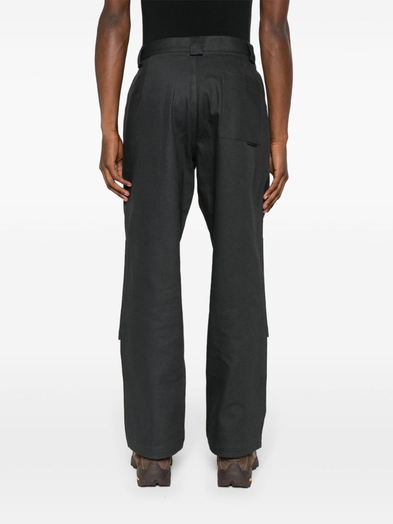 Grey Replicated Cotton Trousers