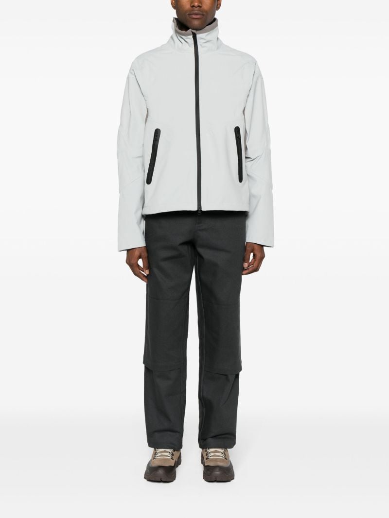 Grey Replicated Cotton Trousers