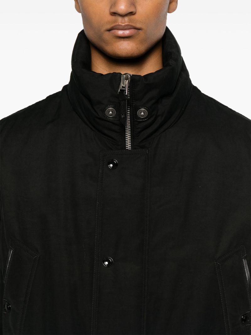 Black Detachable-hood Short Coat