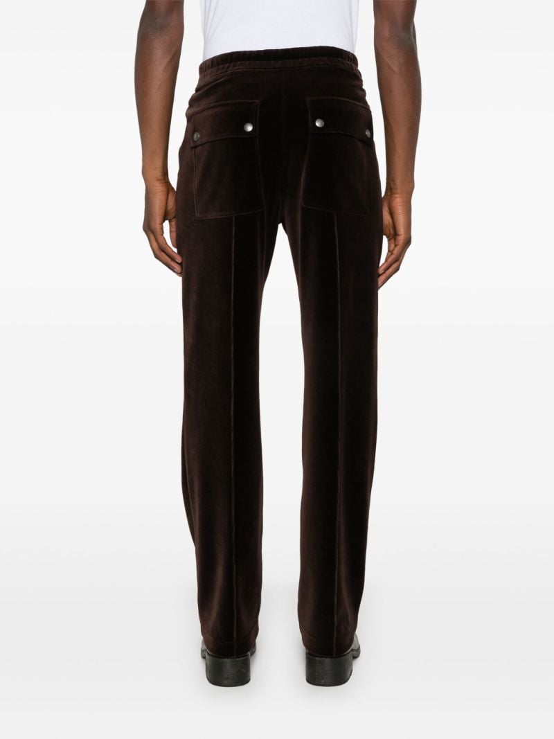 Brown Velvet Track Pants