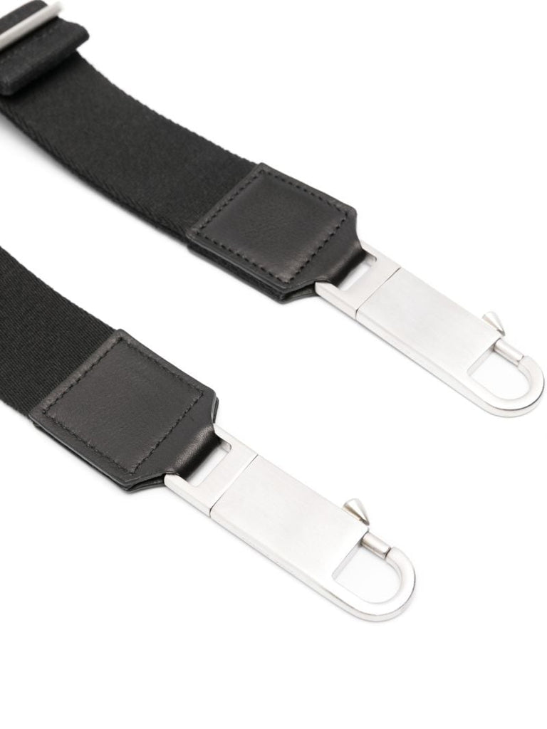 Black Porterville Cotton Shoulder Strap
