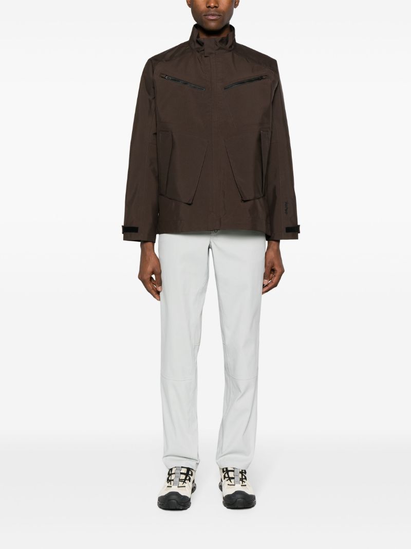 Brown Sncf Waterproof Windbreaker