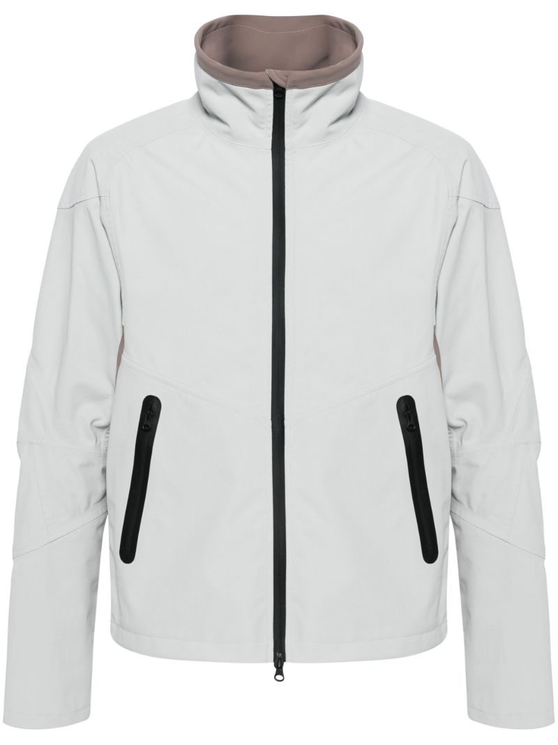 Grey Skeleton Canvas Windbreaker