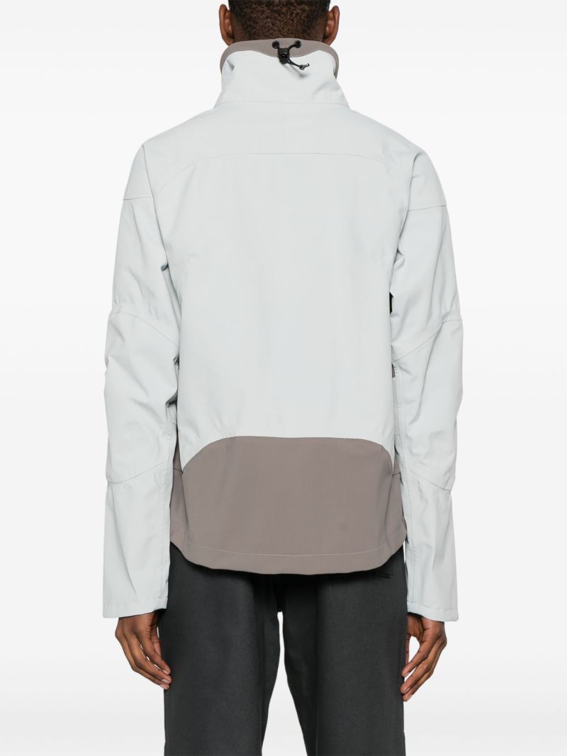 Grey Skeleton Canvas Windbreaker