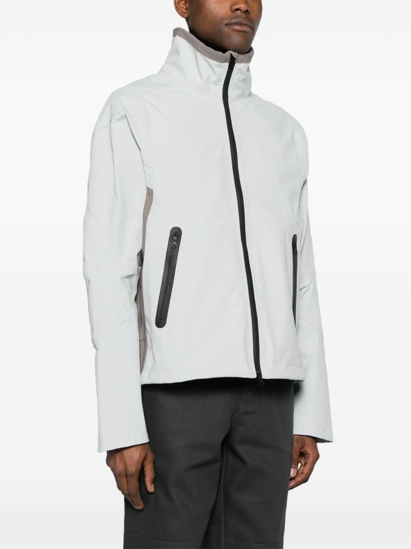 Grey Skeleton Canvas Windbreaker