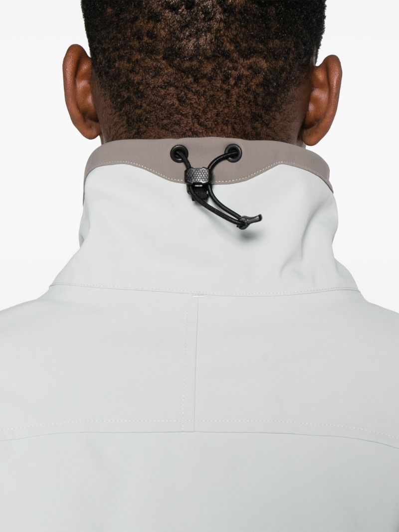 Grey Skeleton Canvas Windbreaker