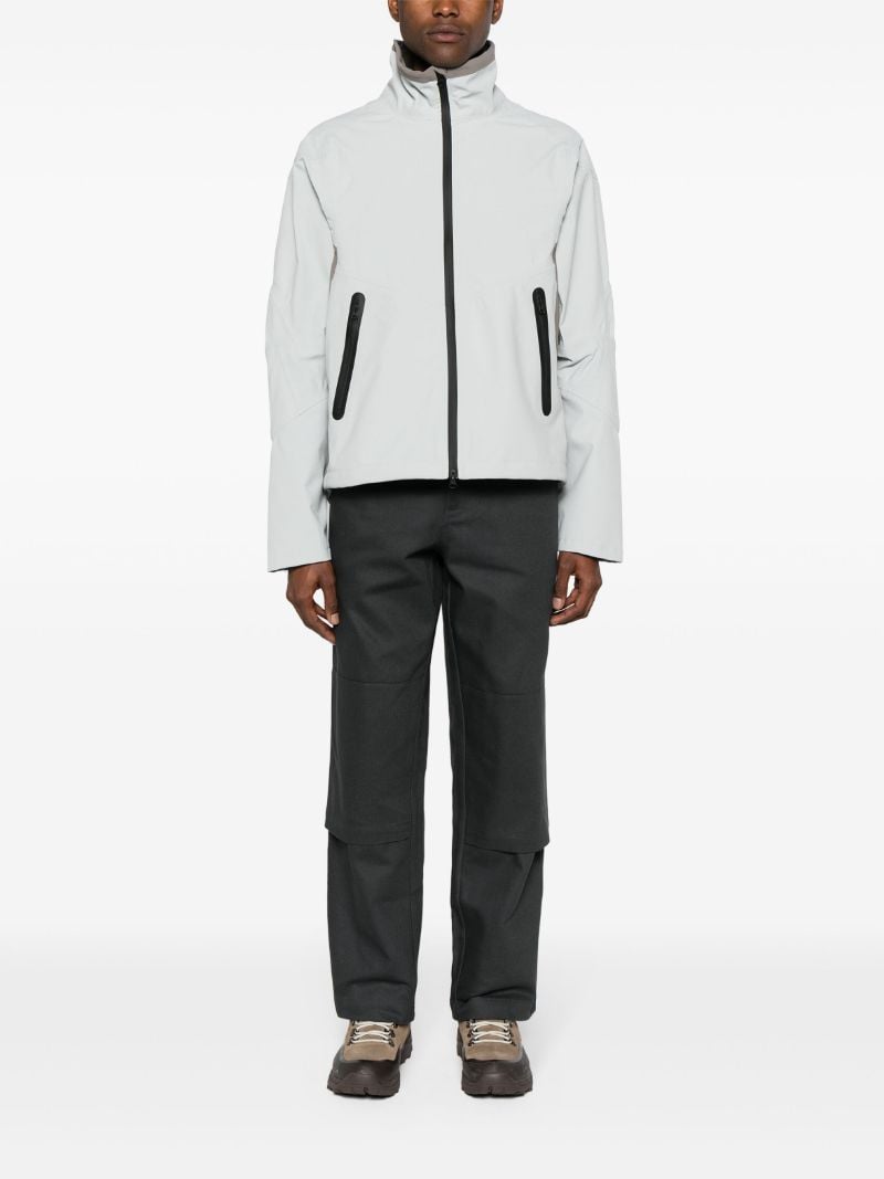 Grey Skeleton Canvas Windbreaker
