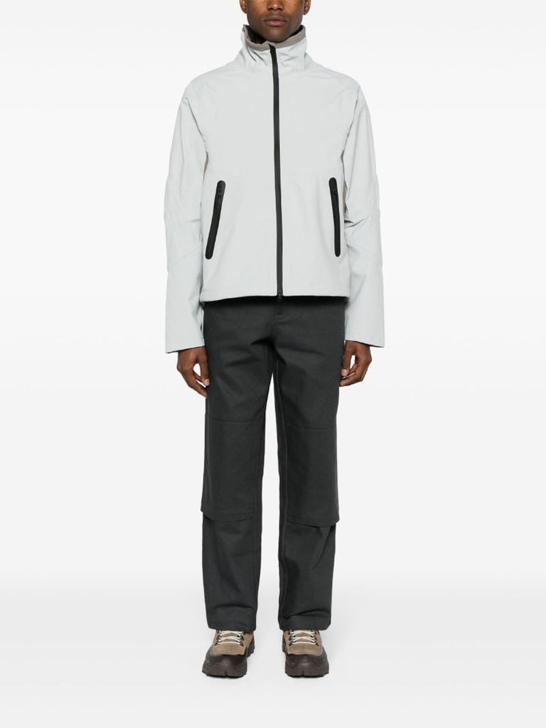 Grey Skeleton Canvas Windbreaker