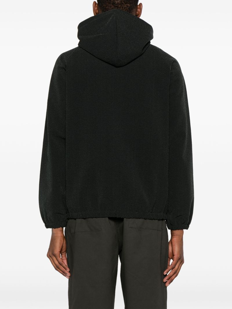 Black Ibq Long-sleeve Hoodie