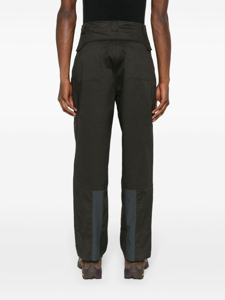 Brown Straight-leg Cotton Trousers