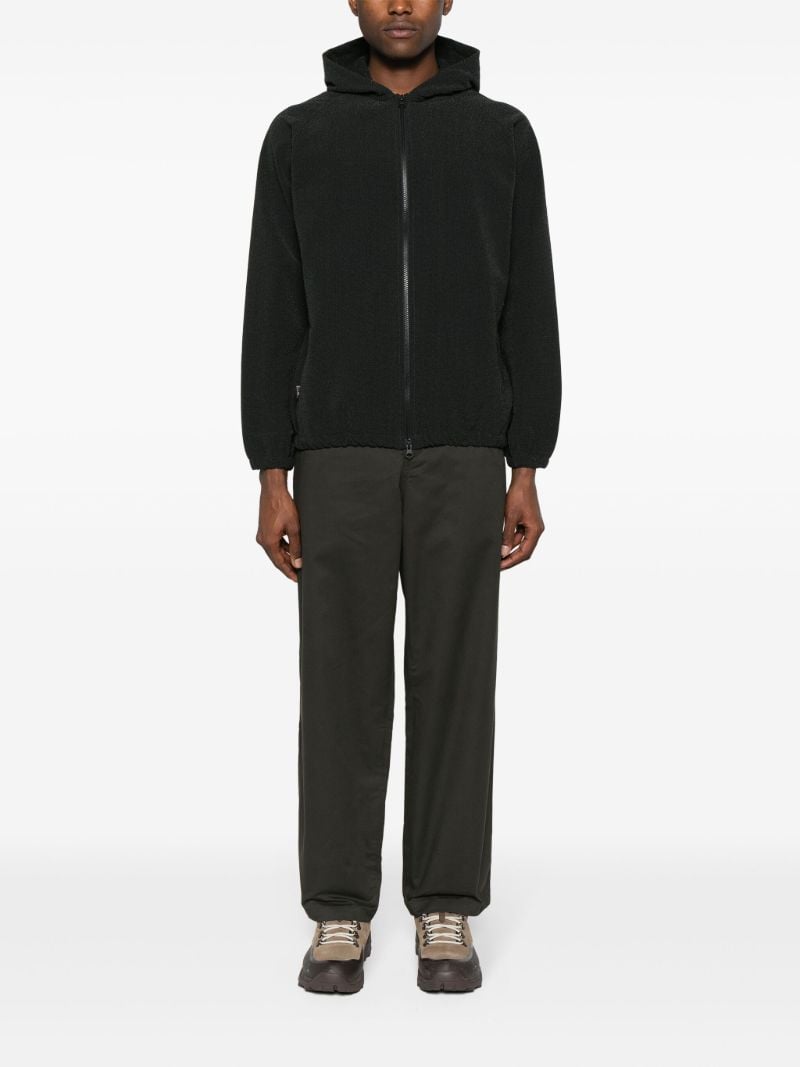 Brown Straight-leg Cotton Trousers