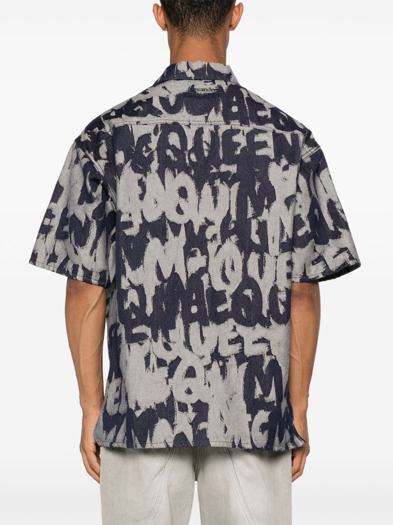Graffiti Denim Shirt