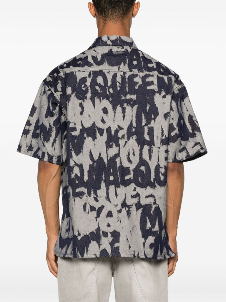 Graffiti Denim Shirt