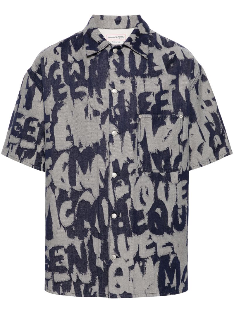 Graffiti Denim Shirt