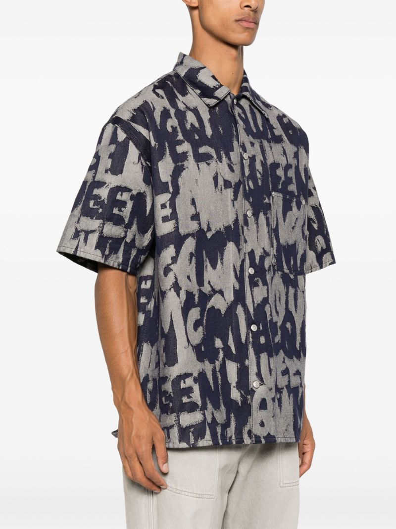 Graffiti Denim Shirt