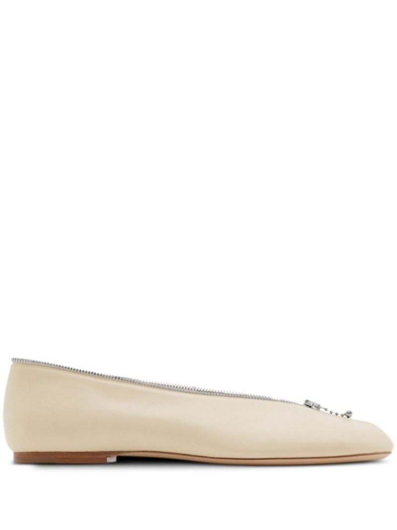 Sadler Zip Ballet Flats