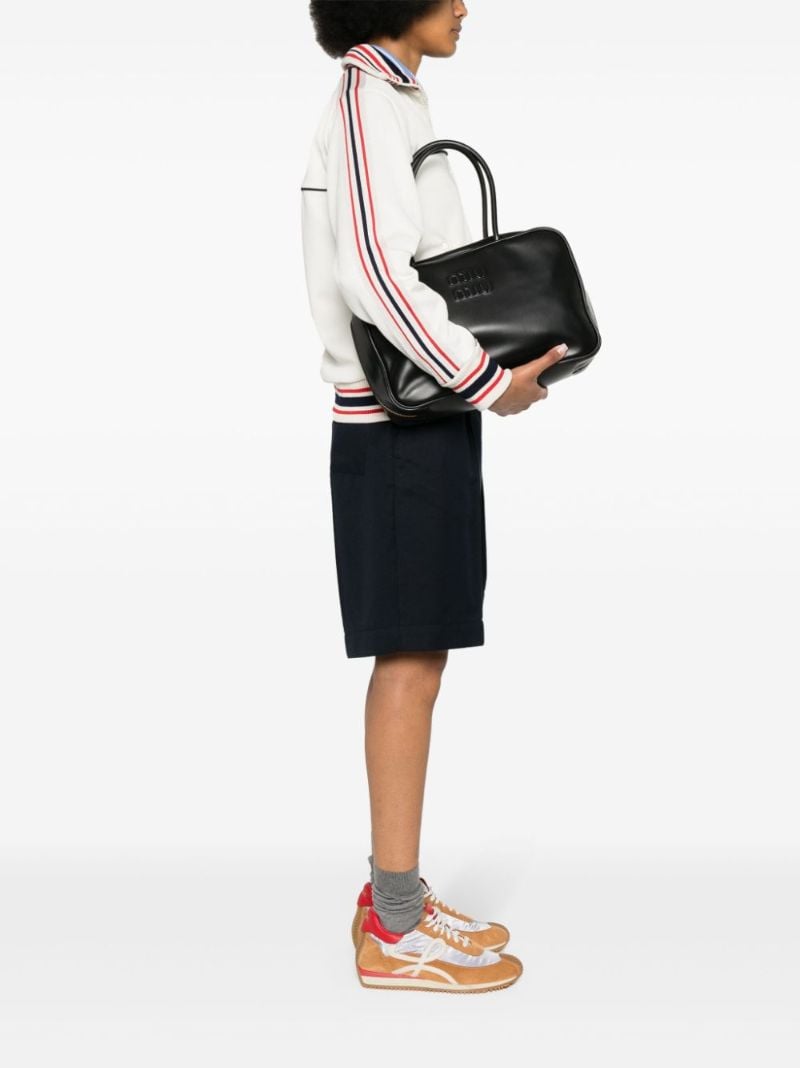 Black Leather Tote Bag