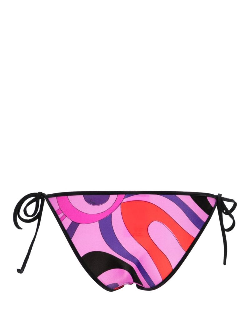Pink Marmo Print Bikini Bottoms